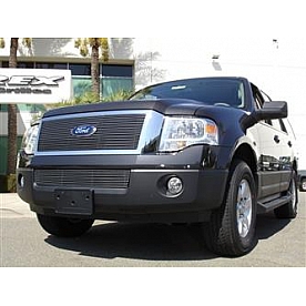 T-Rex Truck Products Grille Insert - Horizontal Bar Rectangular Polished Aluminum - 20594