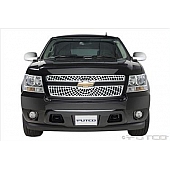 Putco Grille Insert - Polished Aluminum Rectangular - 303158