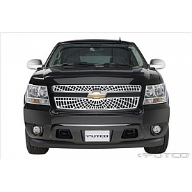 Putco Grille Insert - Polished Aluminum Rectangular - 303158