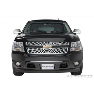 Putco Grille Insert - Polished Aluminum Rectangular - 303158