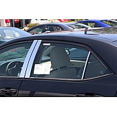 TFP (International Trim) Body Pillar Cover - Polished Stainless Steel Silver Set of 6 - 82437