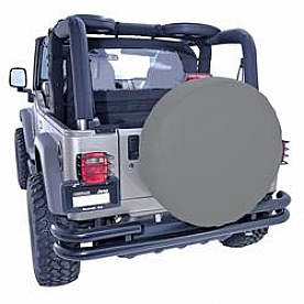 Rugged Ridge Spare Tire Cover Gray Polyester 29 Inch - 1280109
