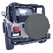 Rugged Ridge Spare Tire Cover Diamond Black Polyester 29 Inch - 1280135