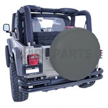 Rugged Ridge Spare Tire Cover Diamond Black Polyester 29 Inch - 1280135