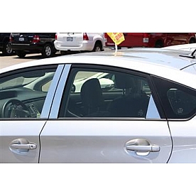 TFP (International Trim) Body Pillar Cover - Polished Stainless Steel Silver Set of 6 - 82442