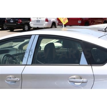 TFP (International Trim) Body Pillar Cover - Polished Stainless Steel Silver Set of 6 - 82442