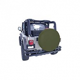 Rugged Ridge Spare Tire Cover Diamond Khaki Polyester 29 Inch - 1280136