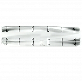 Paramount Automotive Grille Insert - Polished Aluminum 4 Millimeter Horizontal Style - 360264