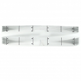 Paramount Automotive Grille Insert - Polished Aluminum 4 Millimeter Horizontal Style - 360264
