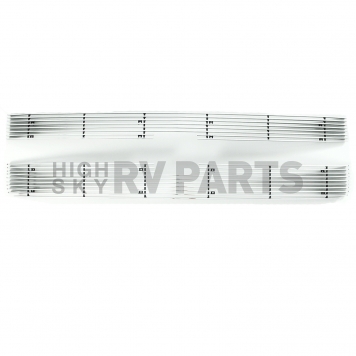 Paramount Automotive Grille Insert - Polished Aluminum 4 Millimeter Horizontal Style - 360264