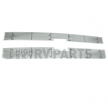Paramount Automotive Grille Insert - Polished Aluminum 4 Millimeter Horizontal Style - 360264-1