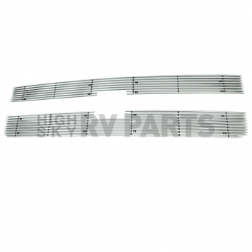 Paramount Automotive Grille Insert - Polished Aluminum 4 Millimeter Horizontal Style - 360264-2