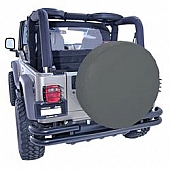 Rugged Ridge Spare Tire Cover Diamond Black Polyester 32 Inch - 1280235