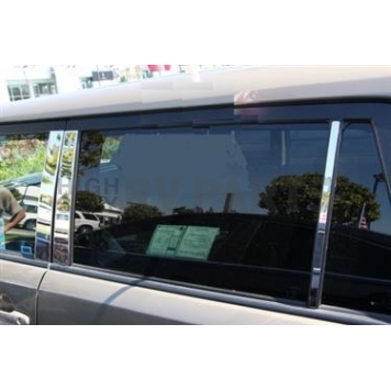 TFP (International Trim) Body Pillar Cover - Polished Stainless Steel Silver Set of 6 - 82480