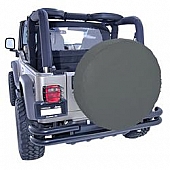 Rugged Ridge Spare Tire Cover Diamond Black Polyester 33 Inch - 1280335