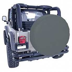 Rugged Ridge Spare Tire Cover Black Denim Polyester 36 Inch - 1280415