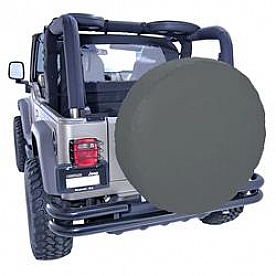 Rugged Ridge Spare Tire Cover Diamond Black Polyester 36 Inch - 1280435