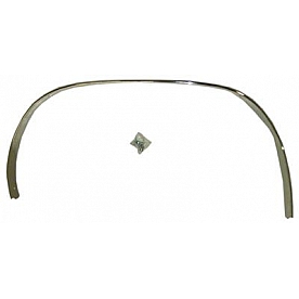 Goodmark Industries Wheel Well Molding - Right Side Silver Aluminum Single - CF95569R