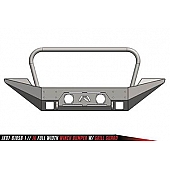 Fab Fours Bumper Premium 1-Piece Design Steel Natural - JK07B1858B
