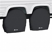 Classic Accessories Tire Cover Black Vinyl Pack Of 2 - 8023530040
