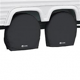 Classic Accessories Tire Cover Black Vinyl Pack Of 2 - 8023530040