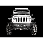Fab Fours Bumper Premium 1-Piece Design Steel Natural - JK07B1857B