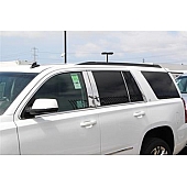 TFP (International Trim) Body Pillar Cover - Polished Stainless Steel Silver Set of 6 - 82118