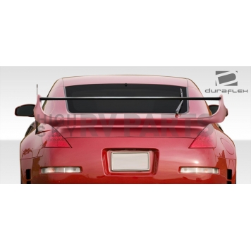 Extreme Dimensions Spoiler - 1 Piece Primered Fiberglass Black - 108080