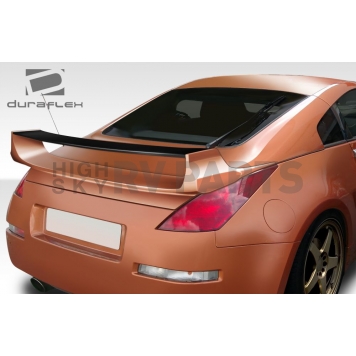 Extreme Dimensions Spoiler - 1 Piece Primered Fiberglass Black - 108080-1