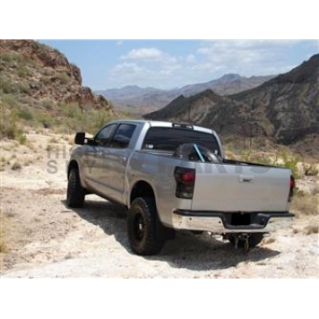 N-Fab Spare Tire Carrier Black Textured Truck Bed Mount - BM1TCBKTX