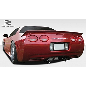 Extreme Dimensions Spoiler - 1 Piece Primered Fiberglass Black - 108123