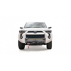 Fab Fours Bumper Hidden Winch 1-Piece Design Steel Black - T4RN4551B