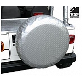 Vertically Driven Products Spare Tire Cover Silver Fabric 29 Inch - 50772921A