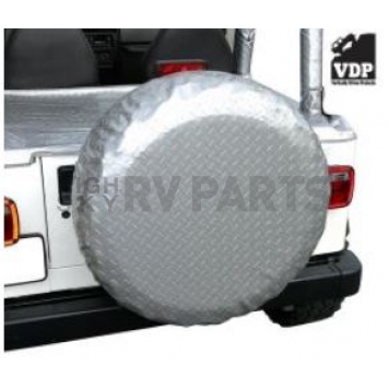 Vertically Driven Products Spare Tire Cover Silver Fabric 29 Inch - 50772921A