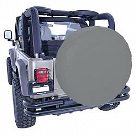 Rugged Ridge Spare Tire Cover Gray Polyester 36 Inch - 1280409