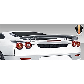 Extreme Dimensions Spoiler - 1 Piece Primered Fiberglass Black - 107732
