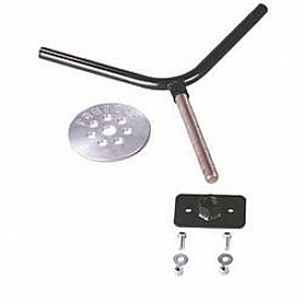 Fabtech Motorsports Spare Tire Carrier Black Truck Bed Mount - FTT10001BK