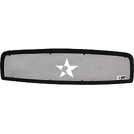 RBP (Rolling Big Power) Grille Insert - Black Powder Coated Stainless Steel Rectangular - 254457