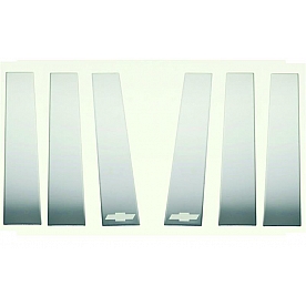 Putco Body Pillar Cover - Polished Stainless Steel Silver Set of 6 - 402623GM1