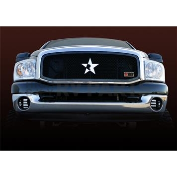 RBP (Rolling Big Power) Grille Insert - Black Powder Coated Stainless Steel Rectangular - 254459