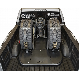 Raptor Series Spare Tire Carrier Truck Bed Steel Black - CHS001UNV