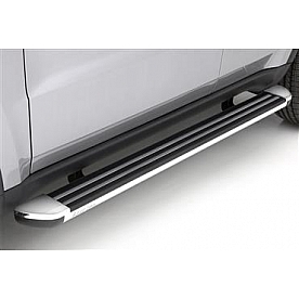 Lund International Running Board Bare Aluminum Stationary - 23107098