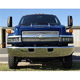 T-Rex Truck Products Grille Insert - Mesh Rectangular Polished Stainless Steel - 54083