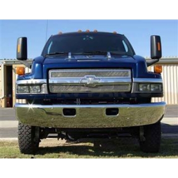 T-Rex Truck Products Grille Insert - Mesh Rectangular Polished Stainless Steel - 54083