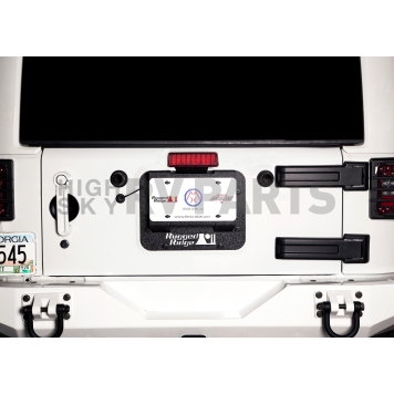 Rugged Ridge Tailgate Vent Cover - Painted Steel Black - 1158611-2