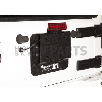 Rugged Ridge Tailgate Vent Cover - Painted Steel Black - 1158611-4