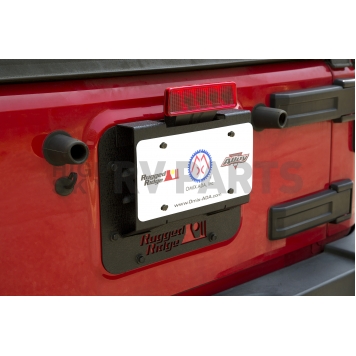Rugged Ridge Tailgate Vent Cover - Painted Steel Black - 1158611-5