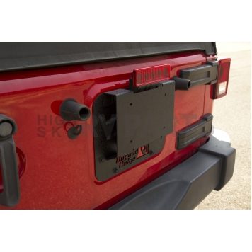 Rugged Ridge Tailgate Vent Cover - Painted Steel Black - 1158611-6