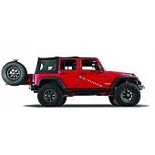 Warn Industries Spare Tire Carrier Steel Bumper Mount Black - 89800