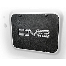 DV8 Offroad Tailgate Vent Cover - Powder Coated Steel Black - TS01RJK